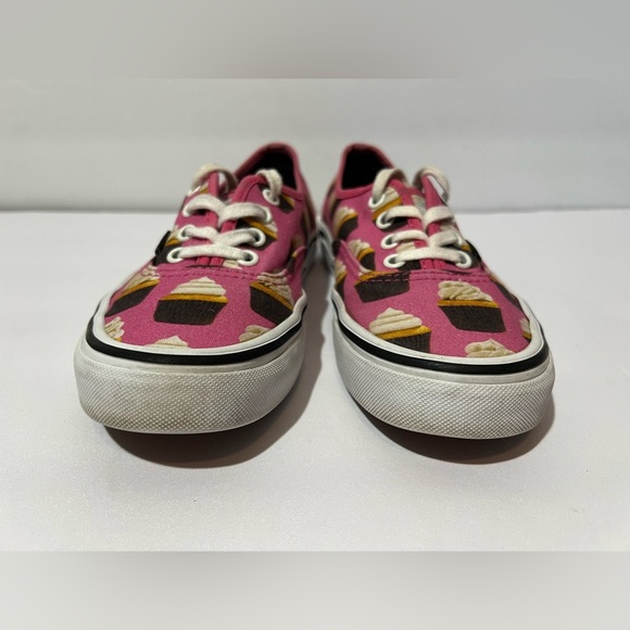 Vans Late Night Cupcake Low Top Pink Canvas Skate Shoes Sneakers M Sz 4.5 L Sz 6 - Picture 2 of 10